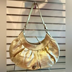 Charles David Shimmering Gold Shoulder Bag NWOT